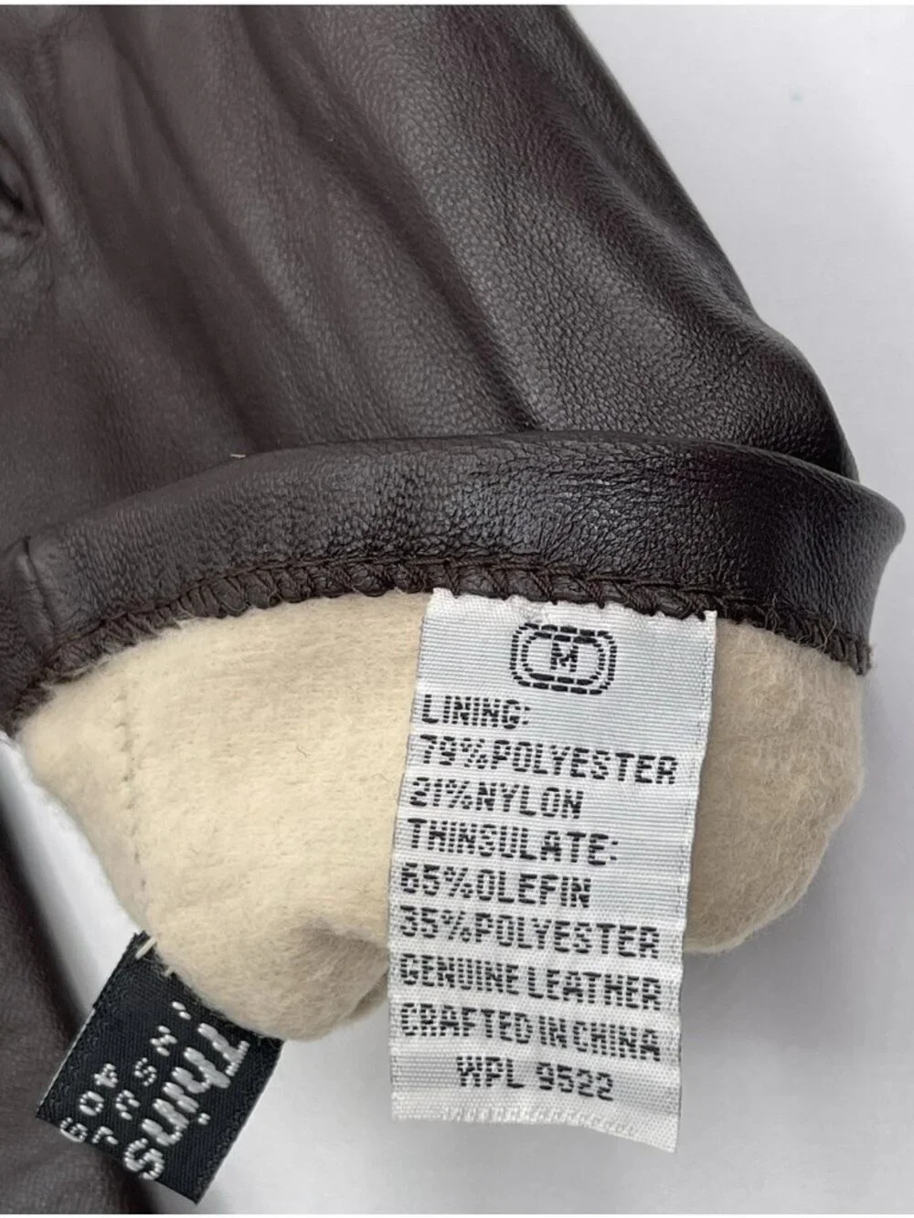 Vintage Women’s Leather Gloves‎ Size Medium Brown Thinsulate
